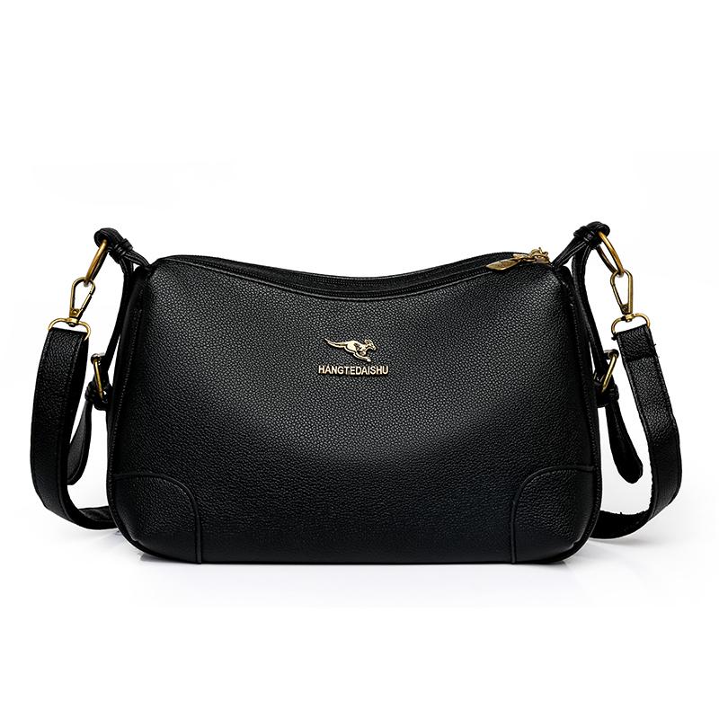 Solid Color Shoulder Bag Women's Bag Large Capacity Small Square Bag Commuter Crossbody Bag
