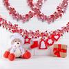 8pcs Valentine'S Day Streamers Heart Tinsel Garland Decorations Pink Red White Metallic Twist Garland Shining Ceiling Hanging Decorations