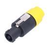 4Pcs 4 Pole Speaker Plug Twist Lock Audio Power Amplifier Cable Connector CNL4FC
