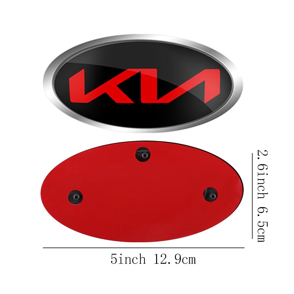 1 Stück Auto Frontklappe Emblem Heckklappe Abzeichen Aufkleber für Kia Rio Picanto Sportage Niro Morning Ceed Optima Seltos Sorento Cerato