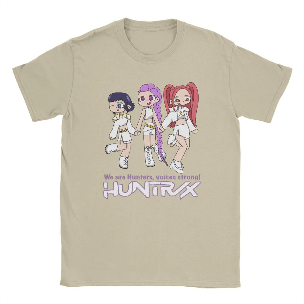 Men Women T-Shirt Chibi Huntrix From K Pop Demon Hunters Humor Cotton Tee Shirt Short Sleeve T Shirts Crew Neck Clothes Summer