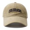 Print Embroidered Baseball Hat Adjustable Sun Protection Visor Cap Outdoor Use Duck Tongue Caps For Women Men Dad Hats Latest Colorado Letter