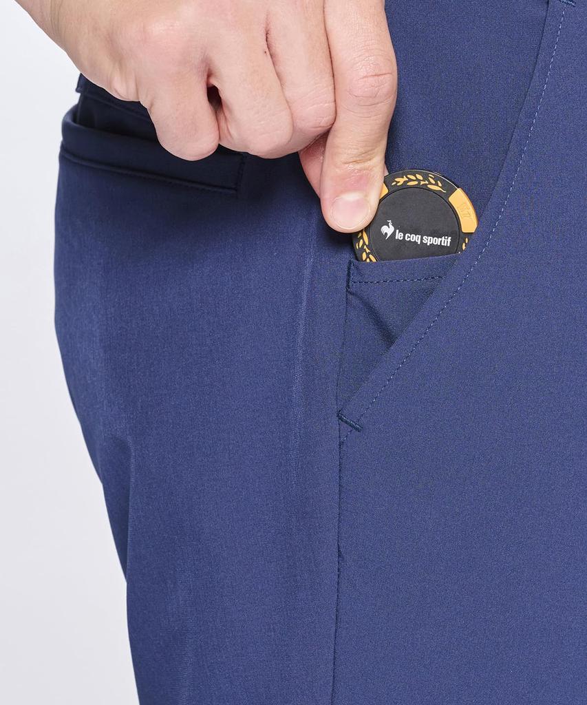 Coq Sportif Golfhosen Stoffhosen Stretch Einfarbig Business Golf LG5SLP00M NV00 [Le Golf] 2-Wege Herren (Marine)