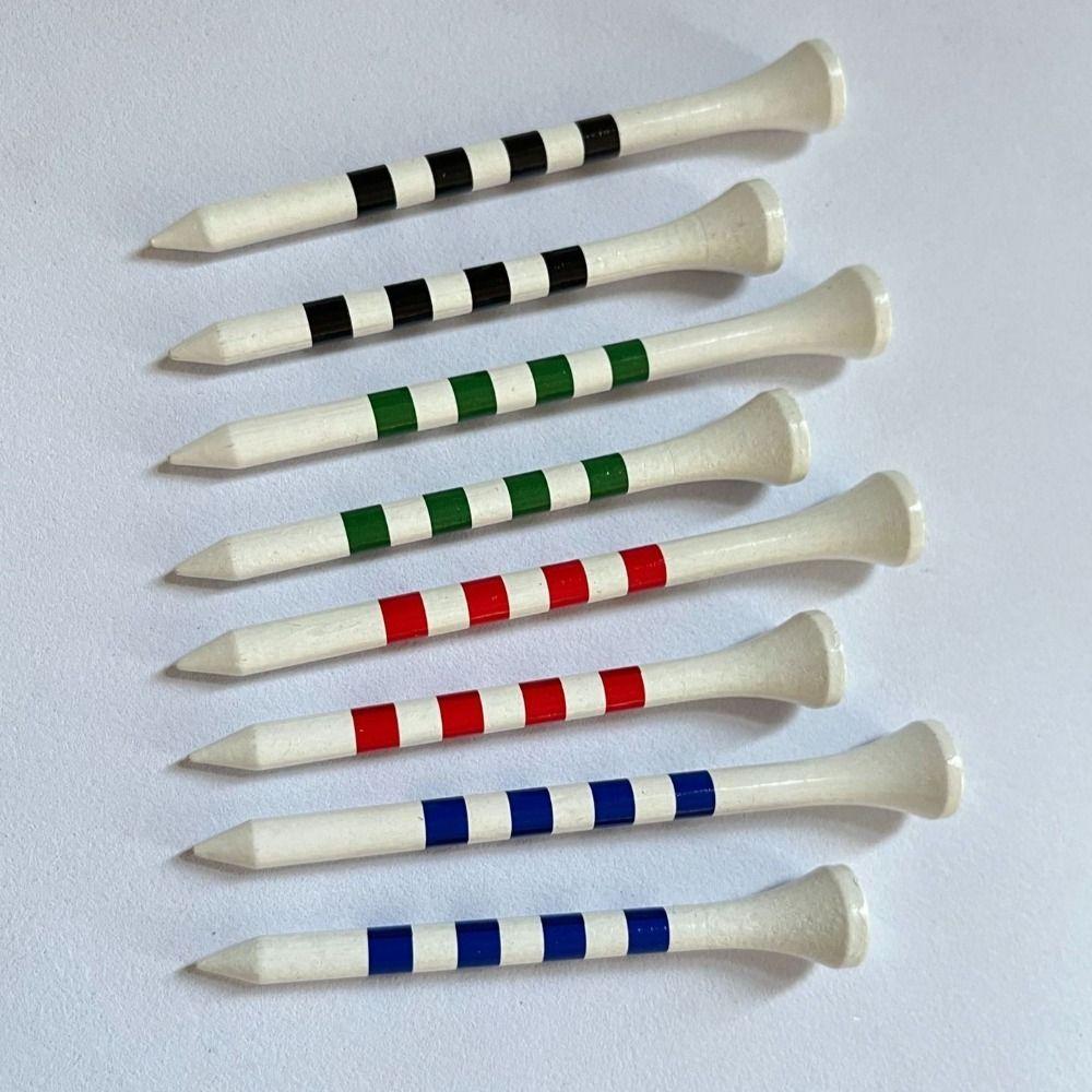 20Pcs 70/83mm Golf Ball Holder with Stripe Golf Practice Tees Golf Tee Set Golf Accessories