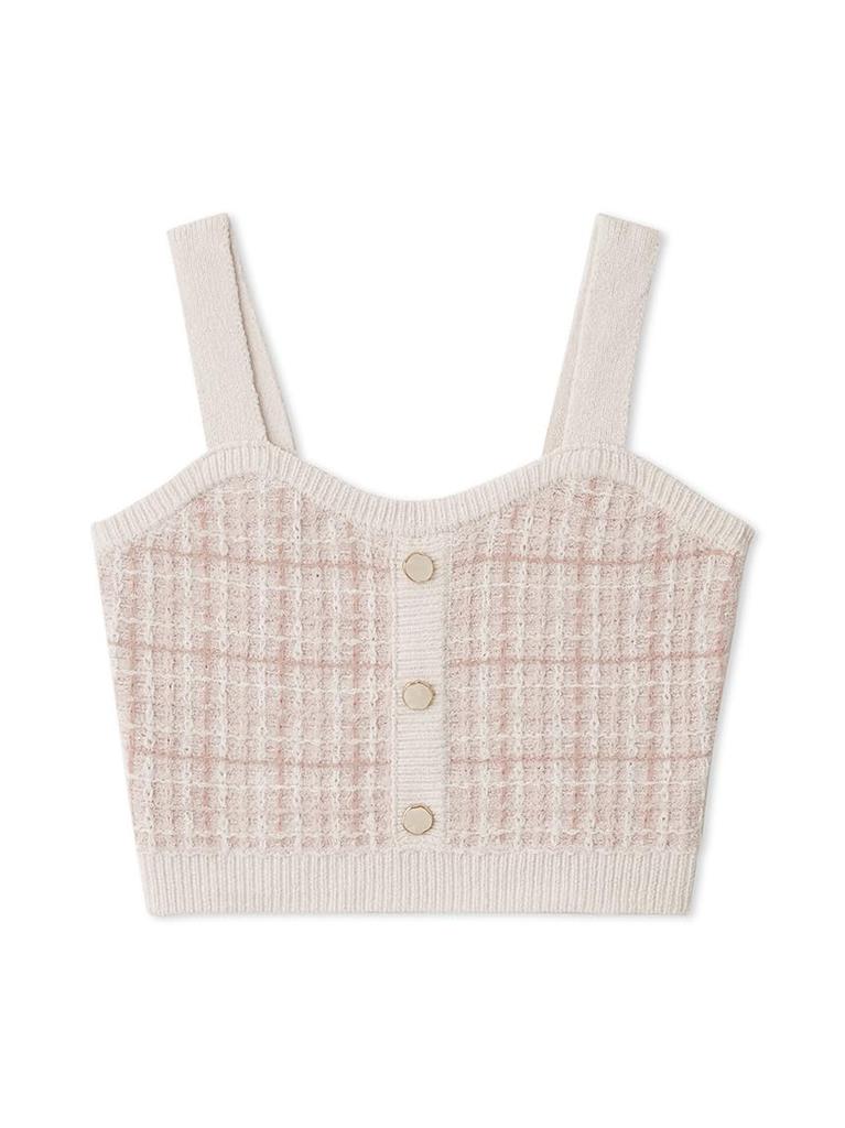 Gelato Pique Checkered Bustier PWNT245128 Free Size Women's Pink,