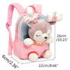 Cute Deer Student School Backpack Girl Cartoon Mini Schoolbag Kindergarten for Doll Bag Toy Children Travel Bookbag Gift  Watermelon Red