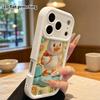 Telefonkasten: 2D-Flachdesign geeignet für iPhone 18 17 16 15 14 13 Pro Schutzhülle, reise kleine weiße Ente, perfektes Weihnachten und Halloween-Feiertag