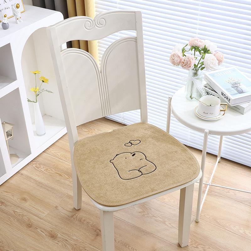 

Space-saving Square Stool Rug Four Square Stool Covering Home Use Plastic Stool Restaurant Restaurant Stool Butt Cushion Tie 44*30CM