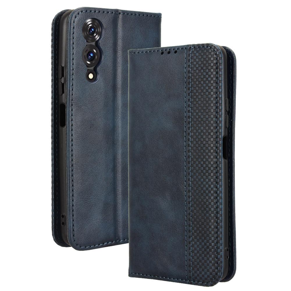 For Cubot A10 Case Wallet Stand Retro Texture Leather Phone Cover