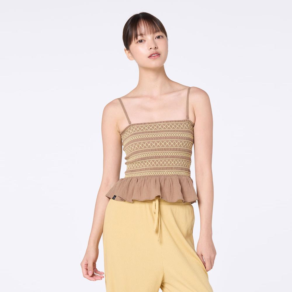 Oz Is Ozts1216 Cotton Gauze Smoking Tube Top - Camel Camel/S