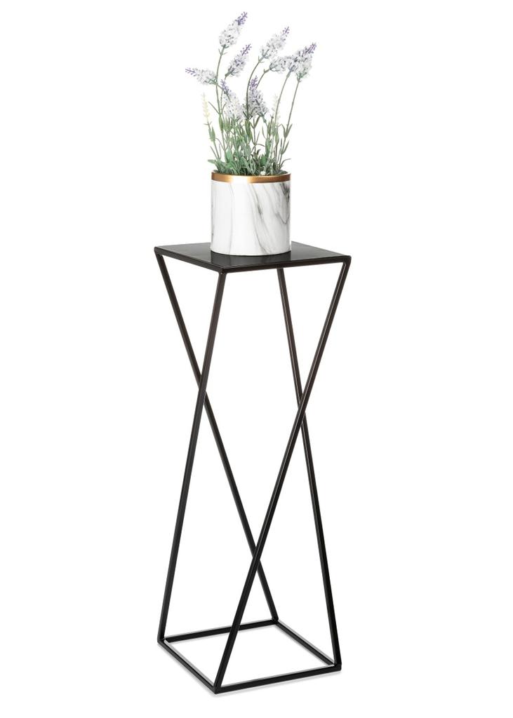 Kwietnik Nowoczesny Czarny Stojący 70 Cm