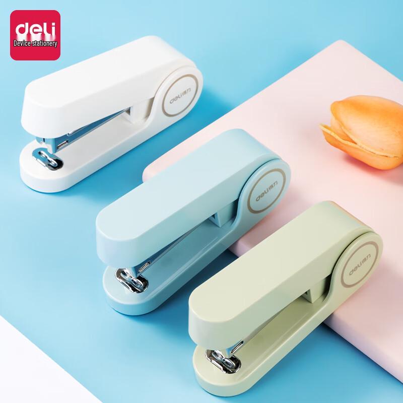 Standard White Office Stapler - Multifunctional Manual Stapler for Students and Professionals