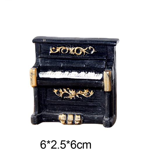 Retro Phonograph Typewriter Figurine Mini Sculpture Art Craft Table Decoration
