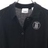 BURBERRY Merino wool Long sleeve knit cardigan 10Y black Kid's Used
