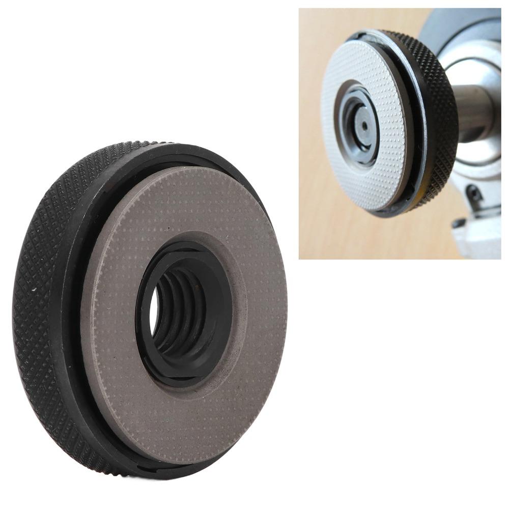 Precise M14 Thread Angle Grinder Flange Nut Black Quick Change Self Locking Flange Nut Quick Release Flange Nut Replacement Part