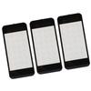 3PCS Top Screen Lens for New 2DS XL Resin Game Console Upper Top Screen Lens Replacement Cover with Adhesive Black