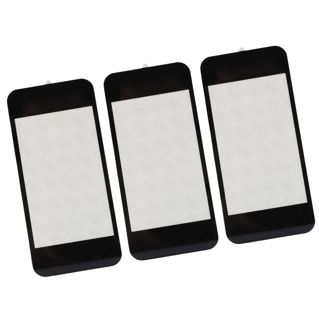 3PCS Top Screen Lens for New 2DS XL Resin Game Console Upper Top Screen Lens Replacement Cover with Adhesive Black
