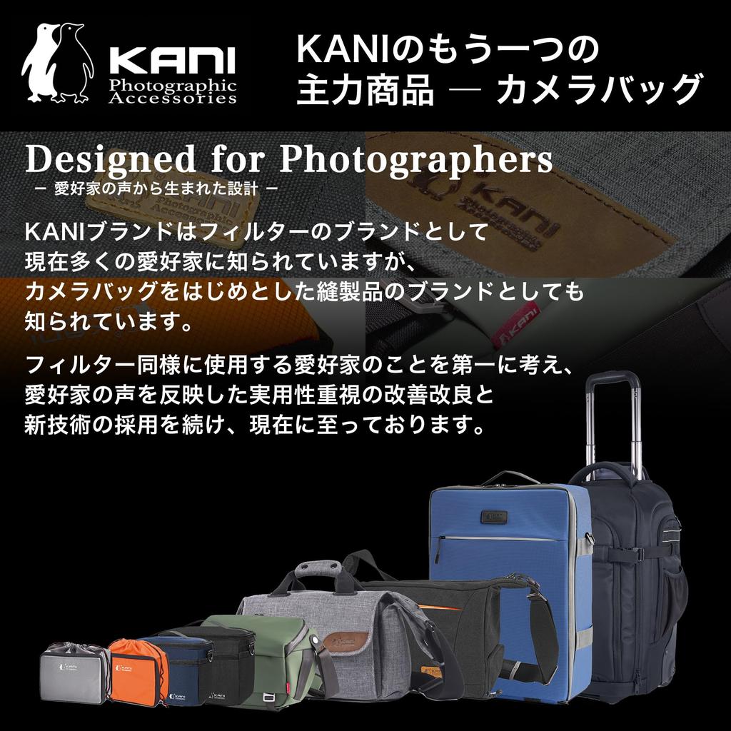 KANI Tripod Accessory Tripod Bag T90 Ink Blue, 21.6-32.2 Inches (53-82cm), Roll-Top Design, Slim, Foldable, Adjustable Shoulder Strap Length, Adjustab