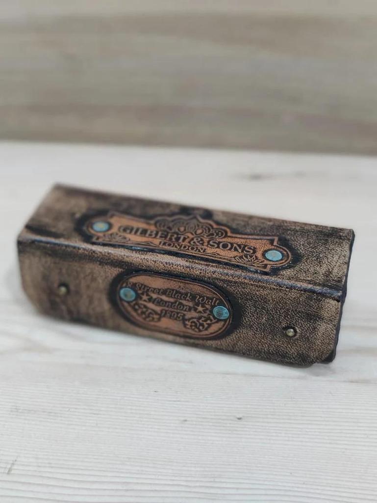 Brass Kaleidoscope, Personalized Kaleidoscope with Leather Case, Multicolored Creative Kaleidoscope, Birthday Gift For Son, Gifts for Kids