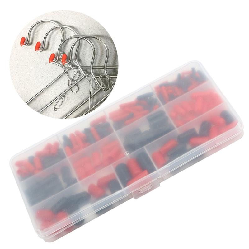 160pcs Insulated Rubber End Caps Set Versatile Electrical Insulation Sleeve Set 9 Size for Wire Pipe & Cable Protections