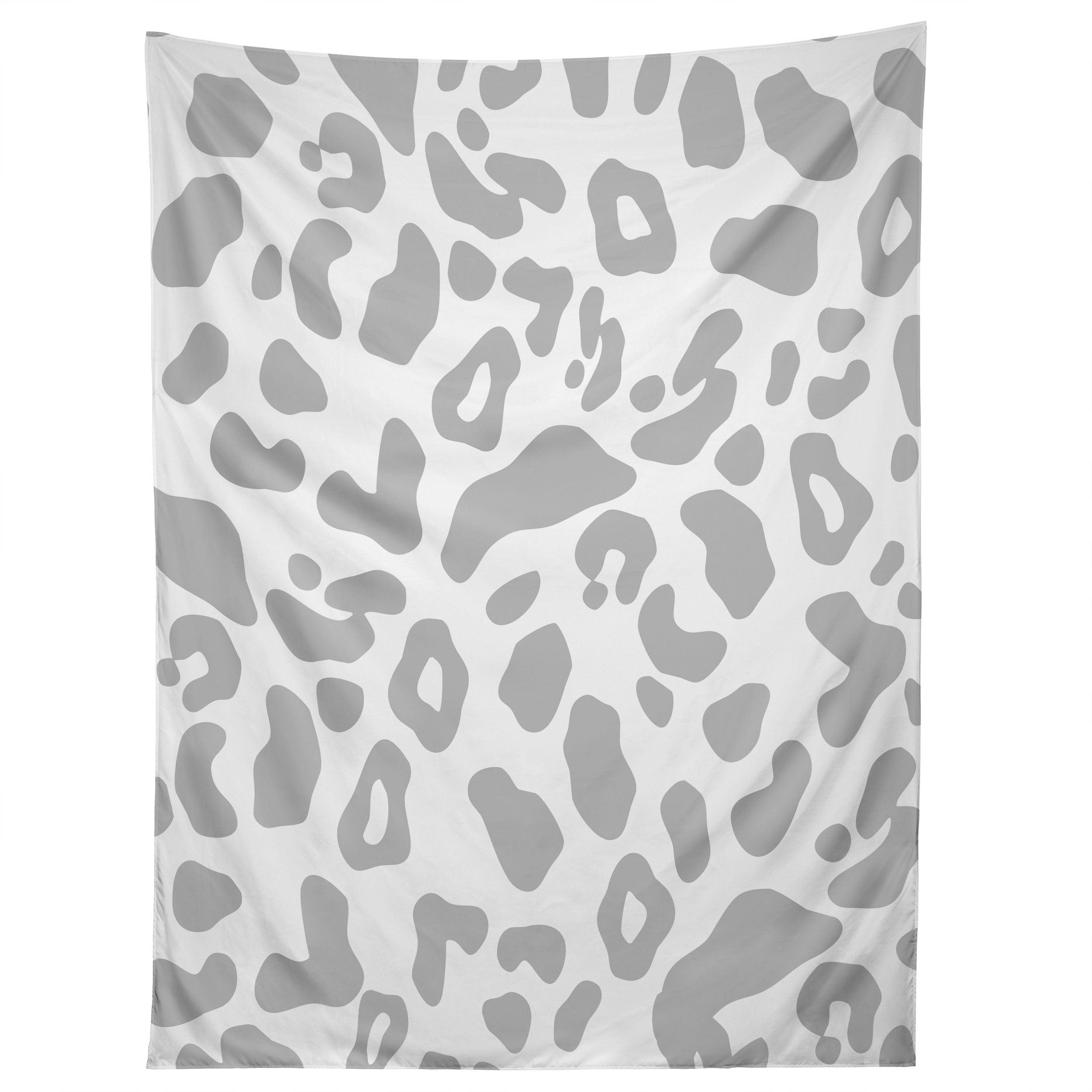GRAY LEOPARD tapestry 75x100