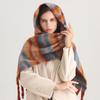 Autumn Winter Scarf Women Cold Proof Cashmere Scarf Thickened Warm Shawl Classic Tassels Fluffy Scarves Soft Shawl Bufanda