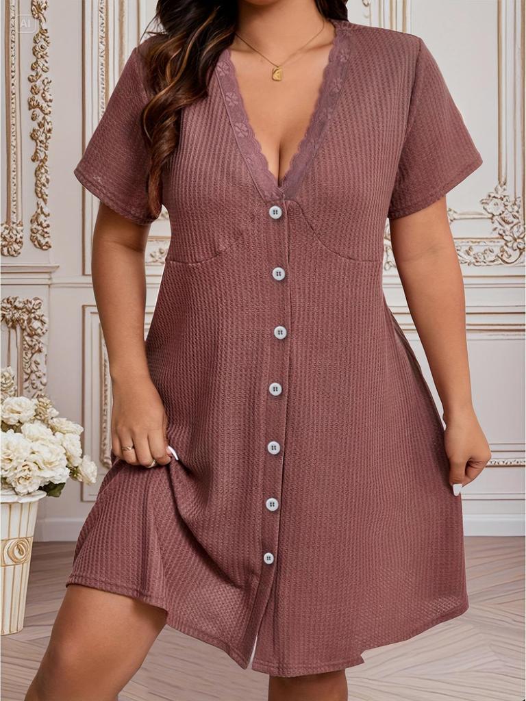 Summer Women's Fashion Dress: Sexy, Casual, Comfortable Short Nightgown