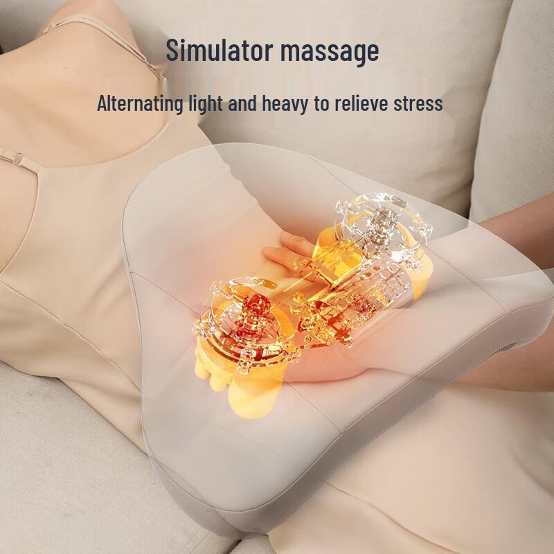 Enlong Rechargeable Lumbar and Neck Massage Cushion