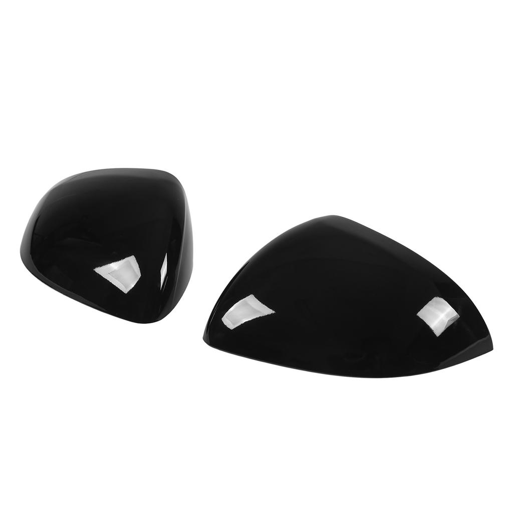 Pair Rearview Mirror Cover Glossy Black Exterior Protector Replacement for Mercedes?Benz C?Class