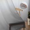 Orange Gray Gradient Abstract Sheer Curtains for Kids Bedroom Living Room Voile Window Curtains Tulle Drapes