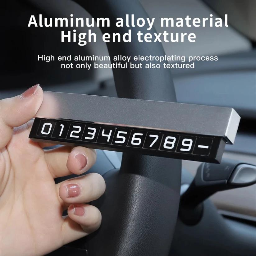 Temporary Car Parking Card Phone Number Car Phone Holder Luminous Telephone Number Plate Car-styling Car Interior Accessories