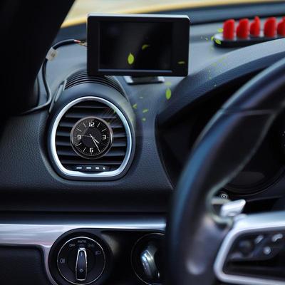 For General Purpose Dashboard Clock Tiny Car Clock Car Interior Clock Dashboard Decor Stylish Small Stick-On Clock Car Dash