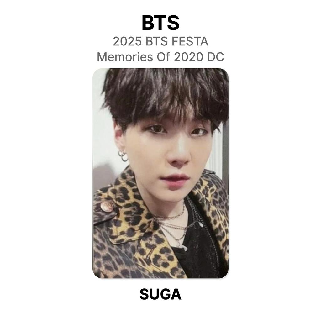 BTS 2025 BTS FESTA BTS 2020 Anıları DC Resmi Fotoğraf Kartı