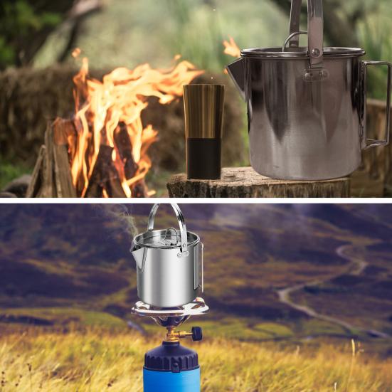 1.2L Practical Outdoor Kettle Lightweight High Strength Wear Resistant