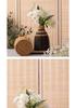 Hand-Woven Vintage Rattan-Style Vase: High-End Living Room Decor for Dried Flowers
