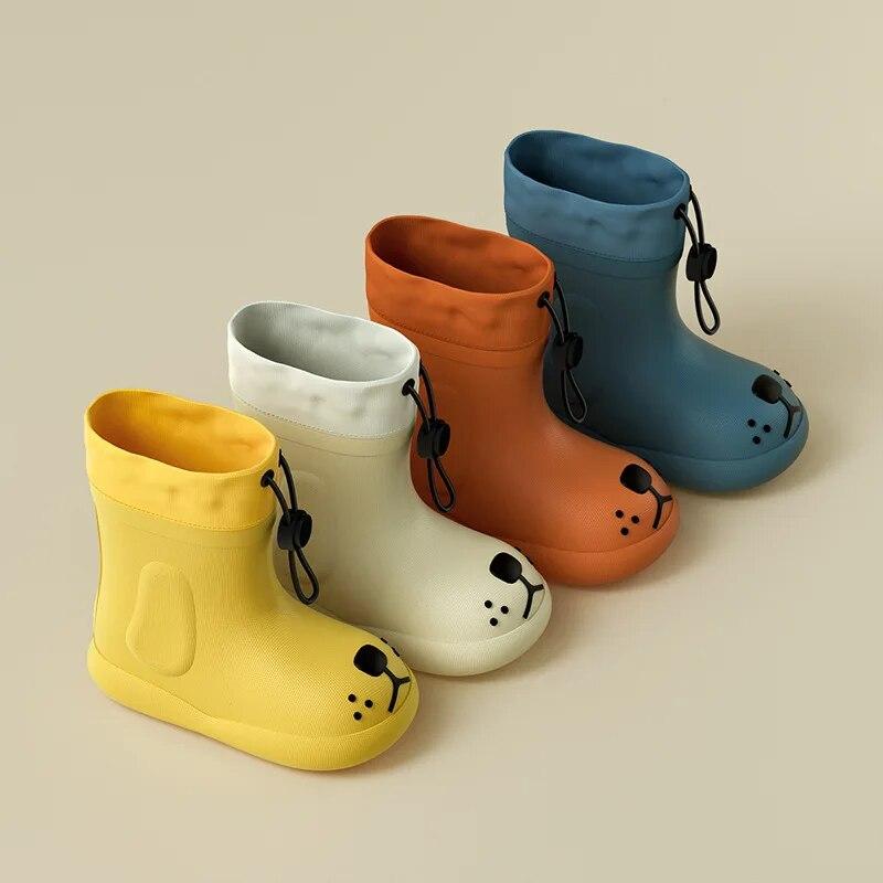 

Children Rain Boots for Boys Girls Rain Boots Waterproof Baby Non-slip Rubber Water Shoes Children Rainboots four Seasons Remova