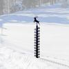 Metal Snow Measuring Ruler Wrought Iron Measuring Gagdet Accessory for Indoor Winter Snowmobile Yard Supplies