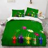 Cartoon Duvet Cover Pikmin Bugs Pillowcase Bedding Set Adult Boy Girl Bedroom Decoration Children Single Double Large Size