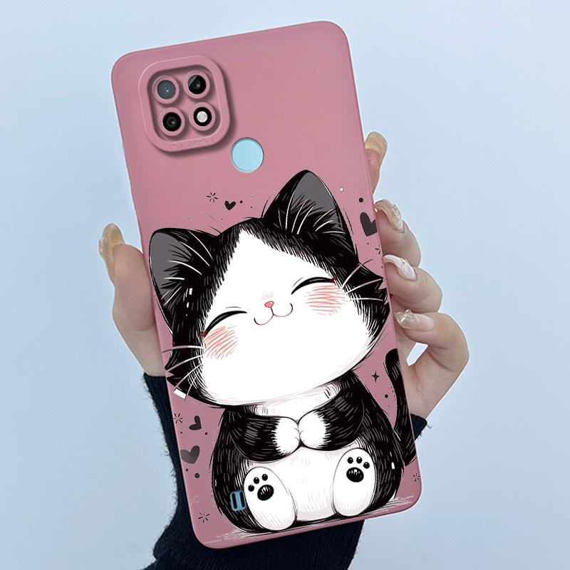 For Realme C21 RMX3201 / C21Y RMX3261 RMX3263 C25Y Phone Case Coque Soft Silicone Sweet Painted Girls Lovely Printed Back Cover