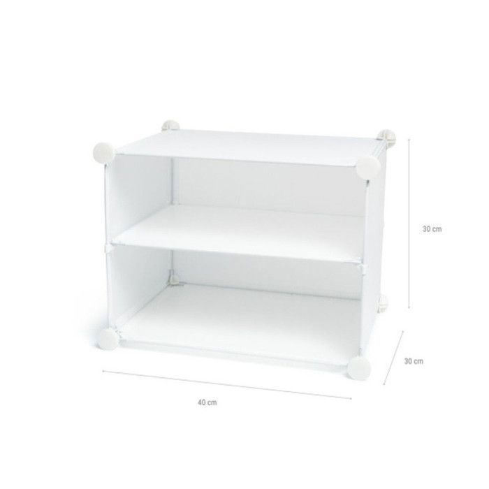Shoe Rack - Levoux - Modular - White - 20 Pairs - Portable and Ventilated
