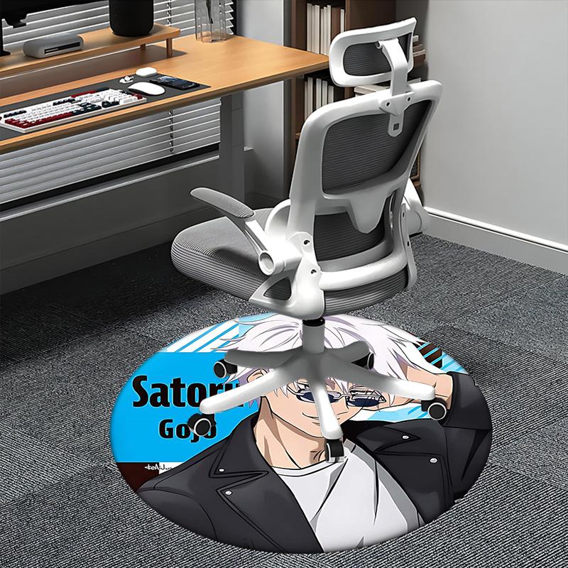 

Satoru Gojo,Anime Character Chair mat Round Rug Office carpet, Non slip, Suitable for Living Rooms, Bedrooms,Decor1205634a 80cm by 80cm
