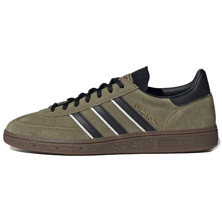 

Adidas Handball Spezial Focus Оливково-черные кроссовки унисекс Green Core-Black Crystal-White IG6183 38⅔