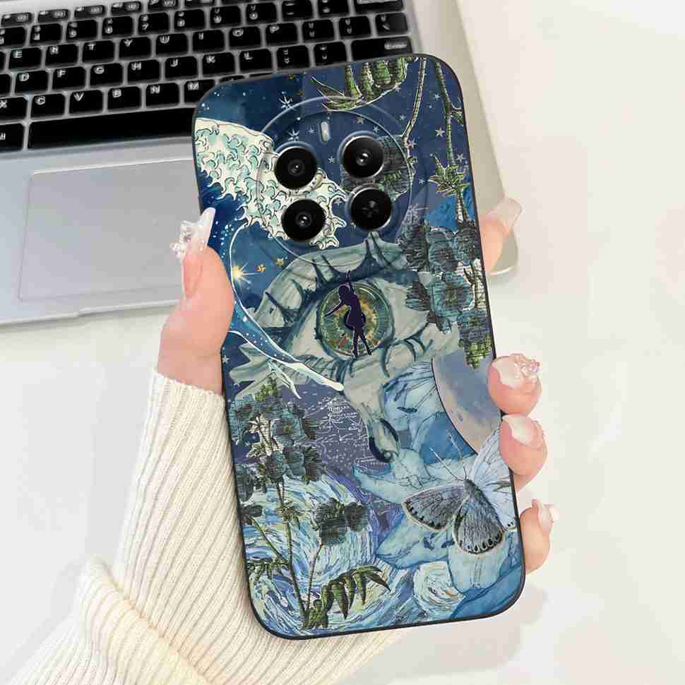 For Realme 12 Pro 5G RMX3842 Case Fashion Cartoon Print Soft Silicone Back Cover For Oppo Realme 12Pro RMX3843 6.7" Bumper Shell