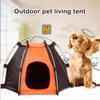 Folding Anti-Ultraviolet Waterproof Pet Tent Patchwork House for Small Dog Cat