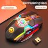 Mouse wireless ricaricabile Silvery Eagle silenzioso, gioco da ufficio per computer desktop e notebook universale illimitato.
