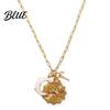 Unique Faux Opal Pendant 12 Constellations Necklace Moon Charm Constellation