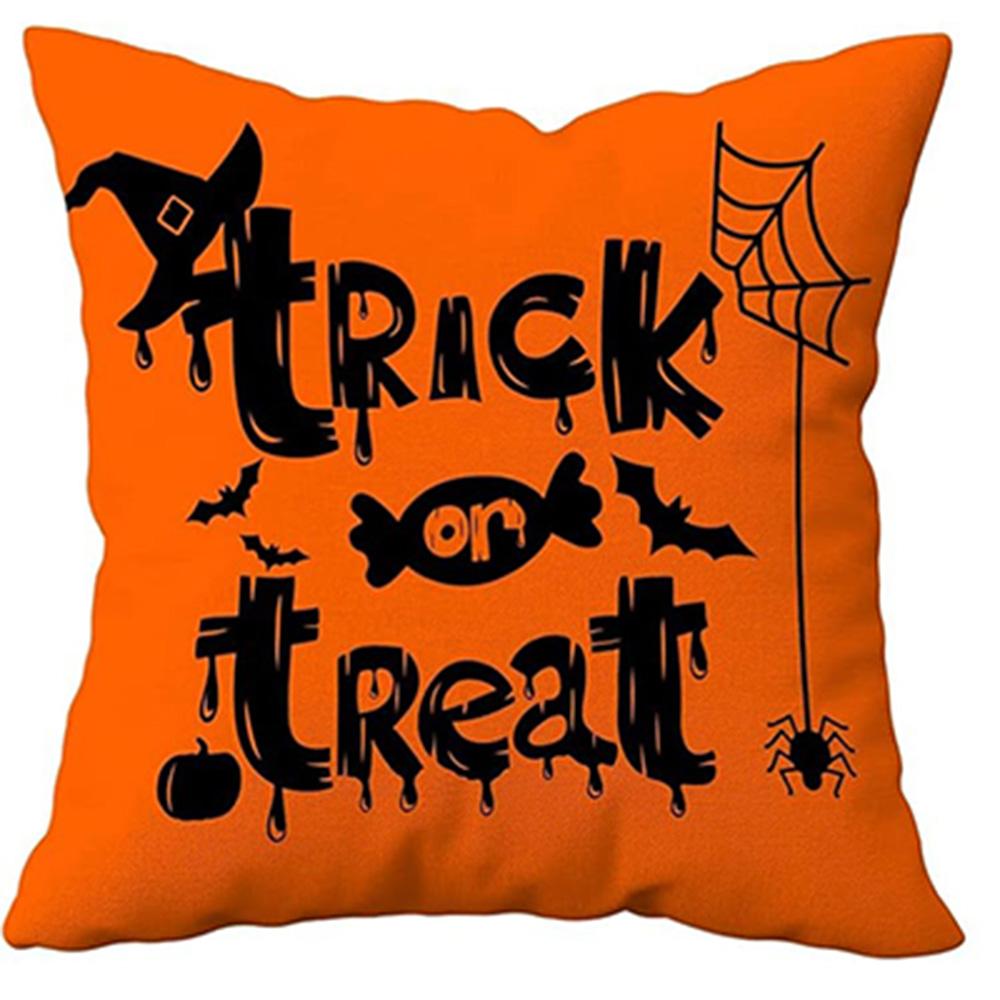 Spooky Halloween Pillows: Ghosts, Witches, and Treats! Sofa Cushion Cover, Holiday Party Decoration, Gift