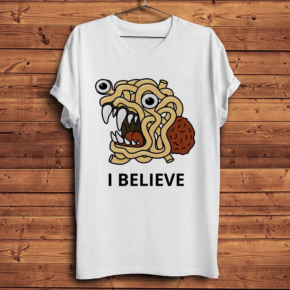 FSM Flying Spaghetti Monsterism Question Everything funny t shirt Unisex new white casual homme cool hipster tshirt unisex gift S