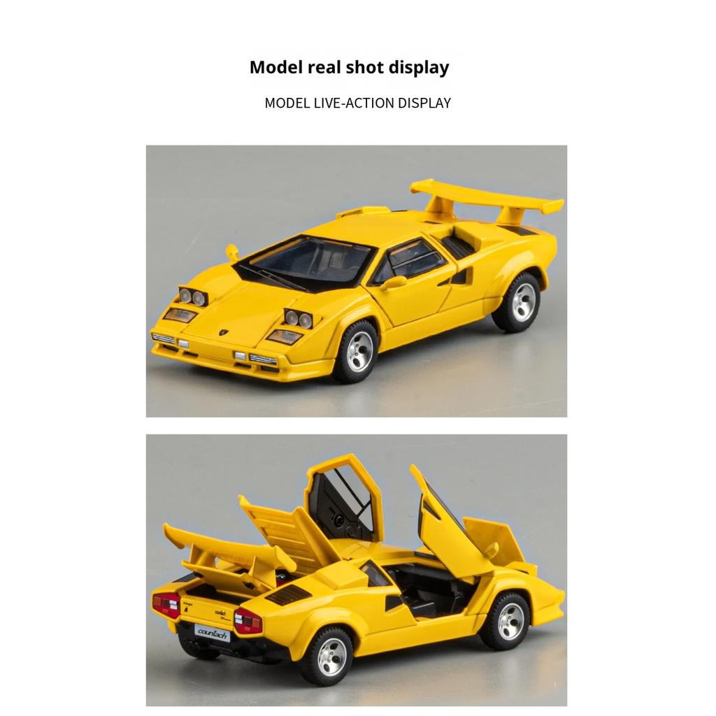 1/32 Legierung Simulation Rambo Countach LP500S Metall Druckguss Sportwagen Modellauto Spielzeugauto Junge Geburtstagsgeschenk