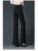 Women's Wide-Leg Knit Pants - Spring & Autumn Fashion, Casual Loose Fit, Mom Style.